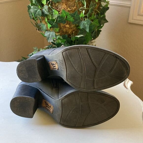 Naturalizer Natural Soul Black Vegan Leather Double Zip Comfort Ankle Boots 8M - Picture 13 of 14